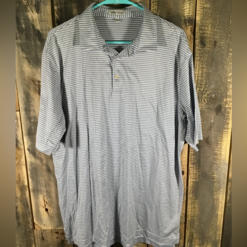 Peter Millar striped golf polo men’s size XL
